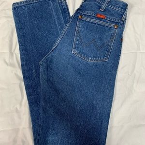 High waisted wrangler jeans